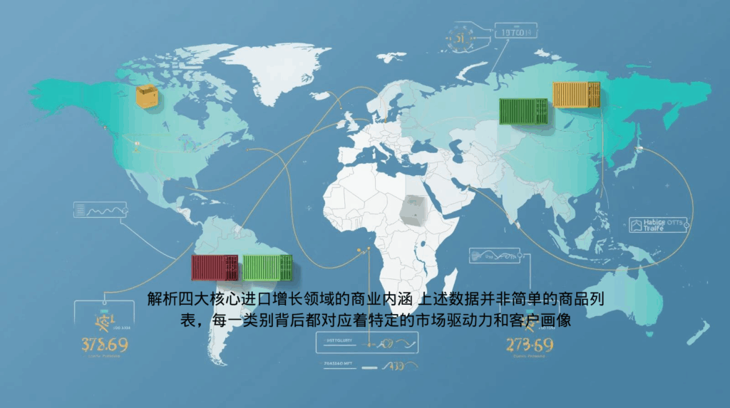 解析四大核心进口增长领域的商业内涵 上述数据并非简单的商品列表，每一类别背后都对应着特定的市场驱动力和客户画像