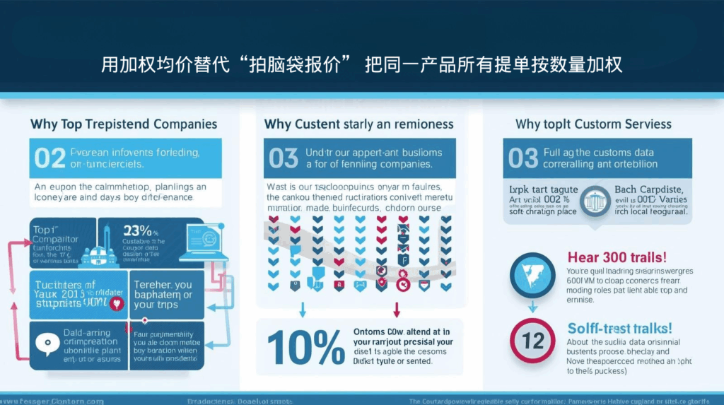 海关数据用加权均价替代“拍脑袋报价” 把同一产品所有提单按数量加权