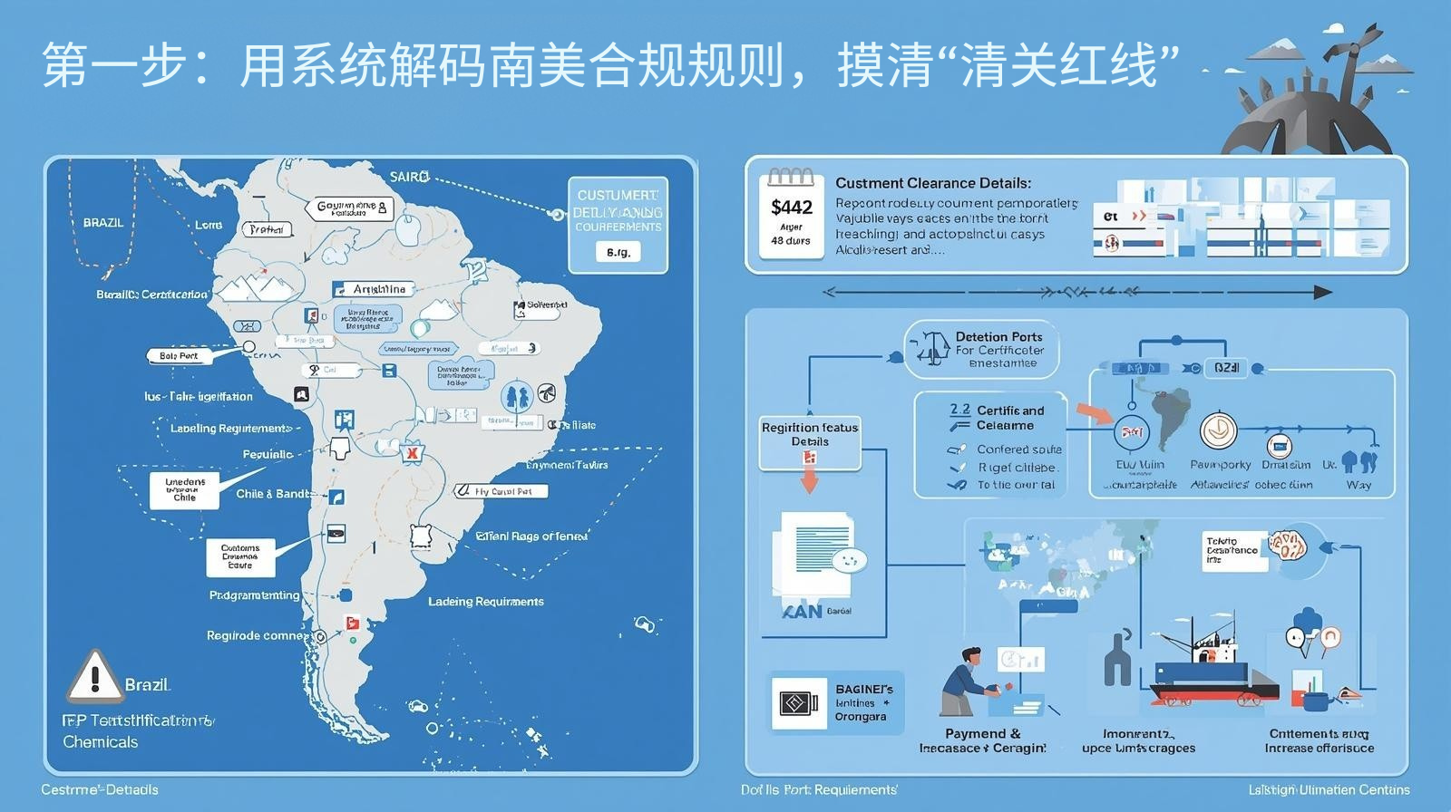第一步：用系统解码南美合规规则，摸清“清关红线”