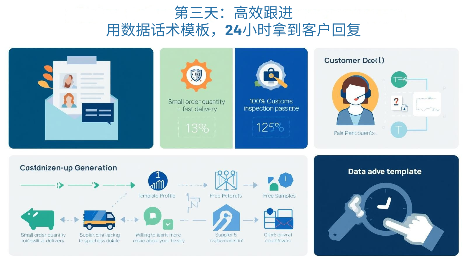 第三天：高效跟进——用数据话术模板，24小时拿到客户回复