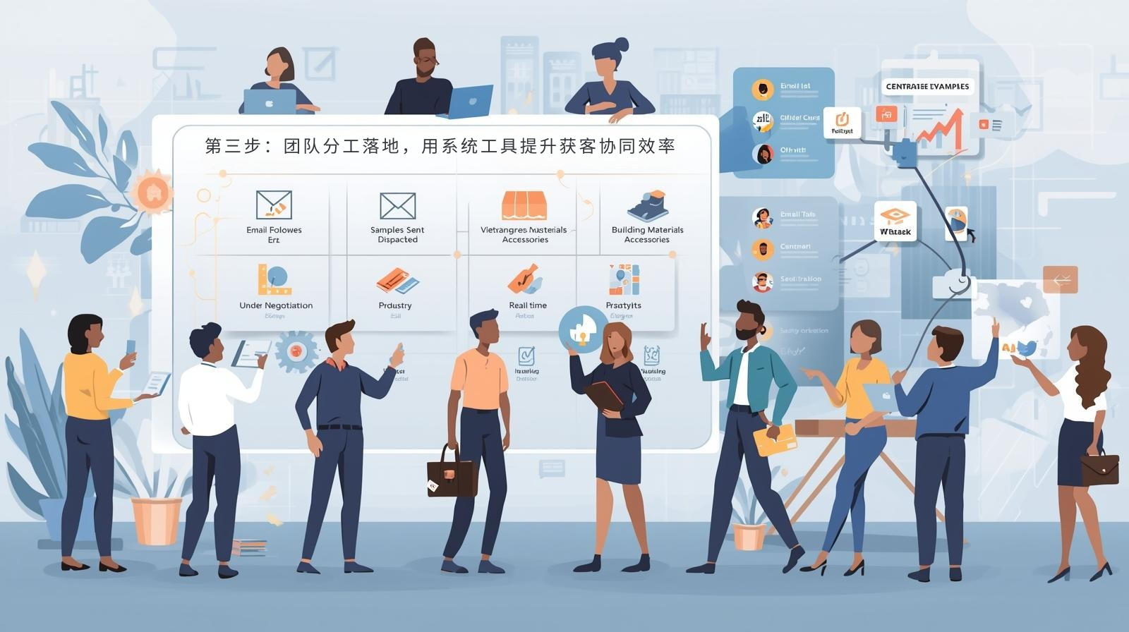 第三步：团队分工落地，用系统工具提升获客协同效率