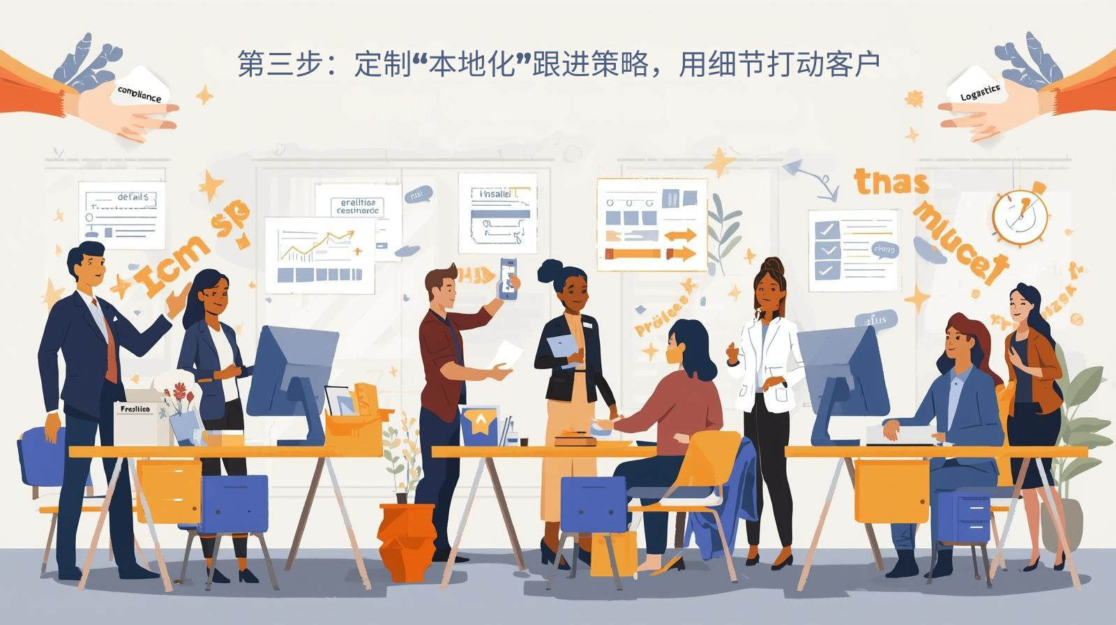 第三步：定制“本地化”跟进策略，用细节打动客户