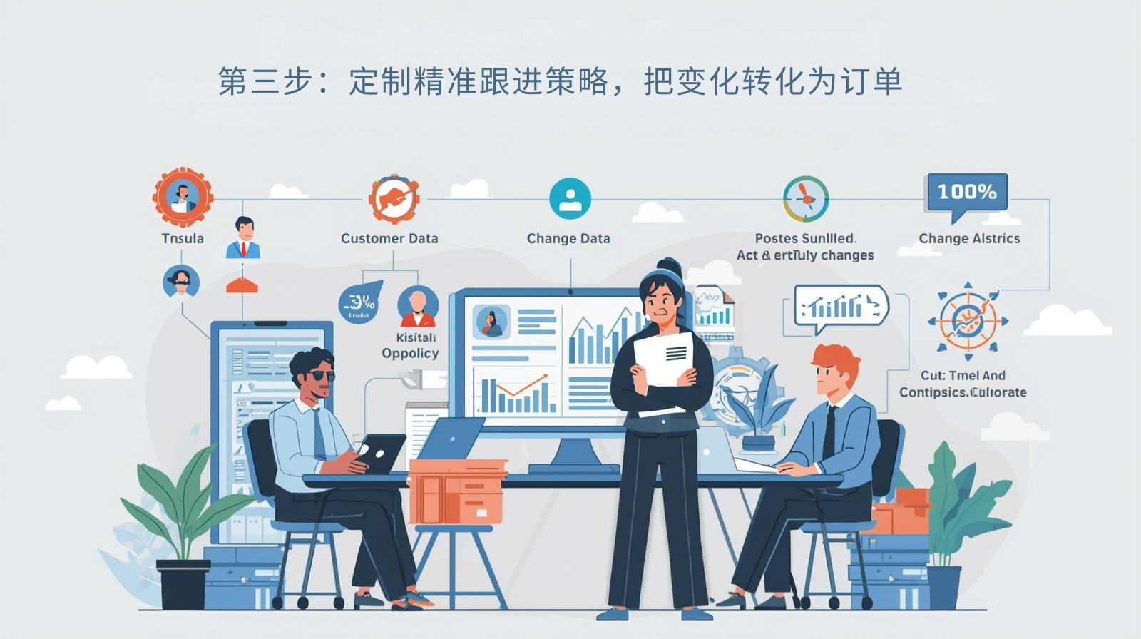 第三步：定制精准跟进策略，把变化转化为订单