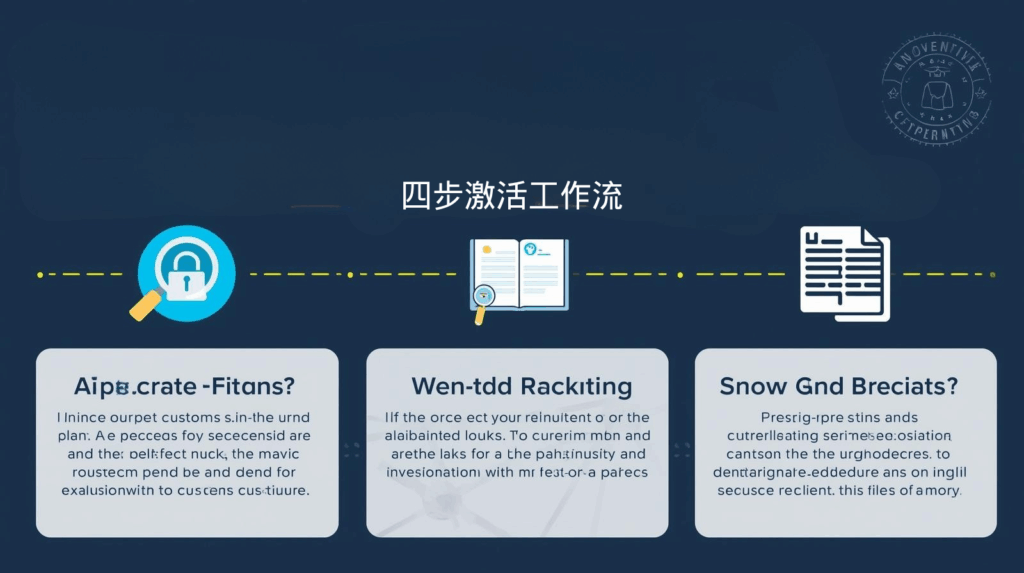 海关数据四步激活工作流