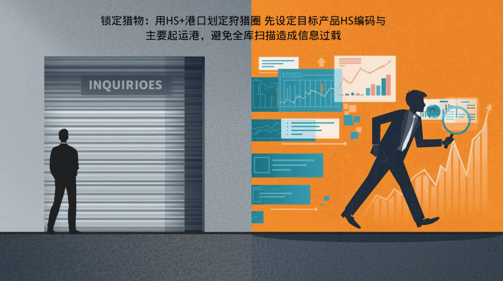 海关数据锁定猎物：用HS+港口划定狩猎圈 先设定目标产品HS编码与主要起运港，避免全库扫描造成信息过载
