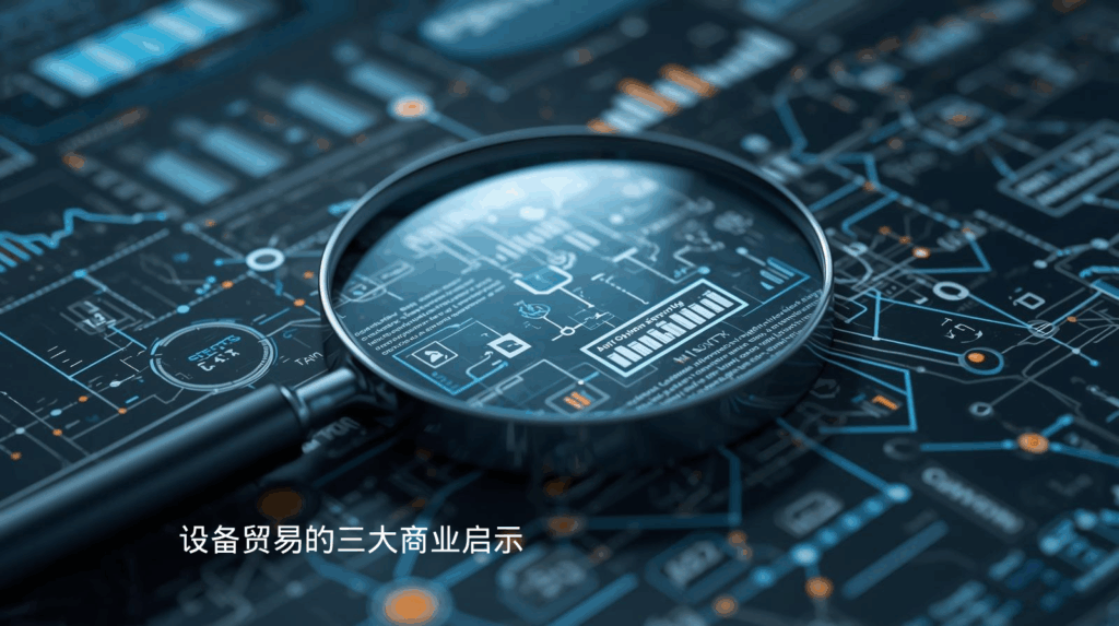 海关数据；设备贸易的三大商业启示