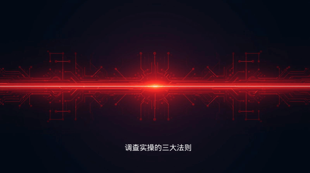 调查实操的三大法则