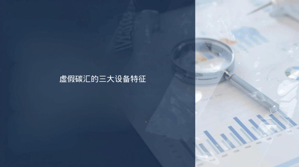 虚假碳汇的三大设备特征