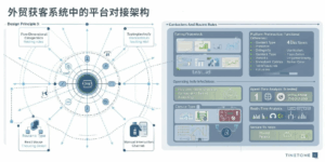 外贸获客系统中的平台对接架构