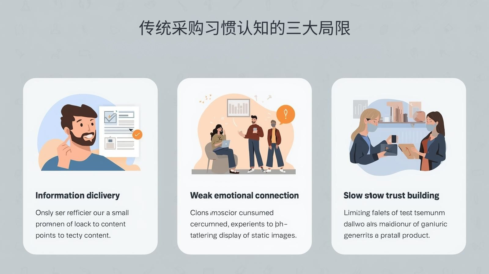 传统采购习惯认知的三大局限