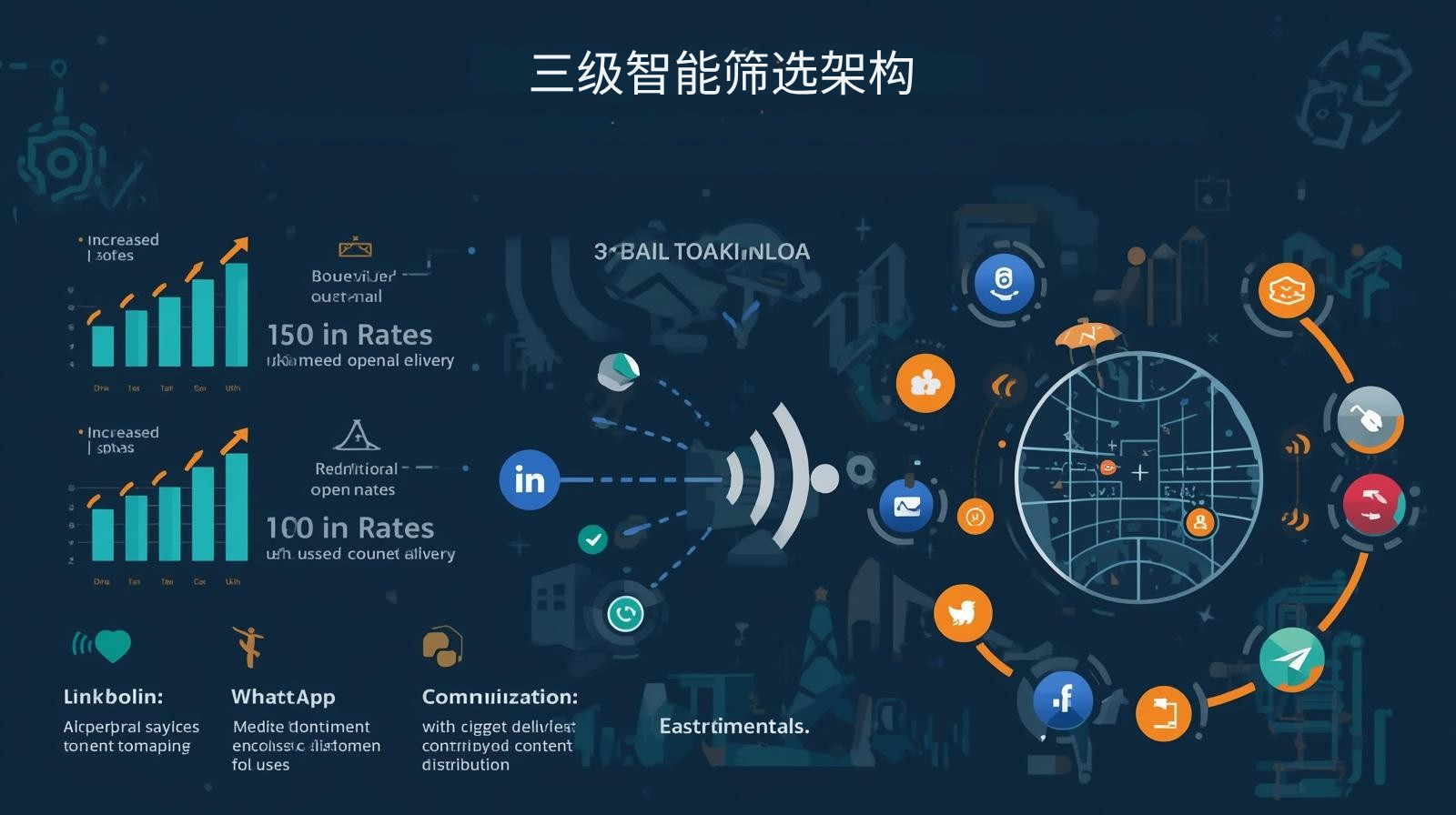 外贸获客软件三级智能筛选架构