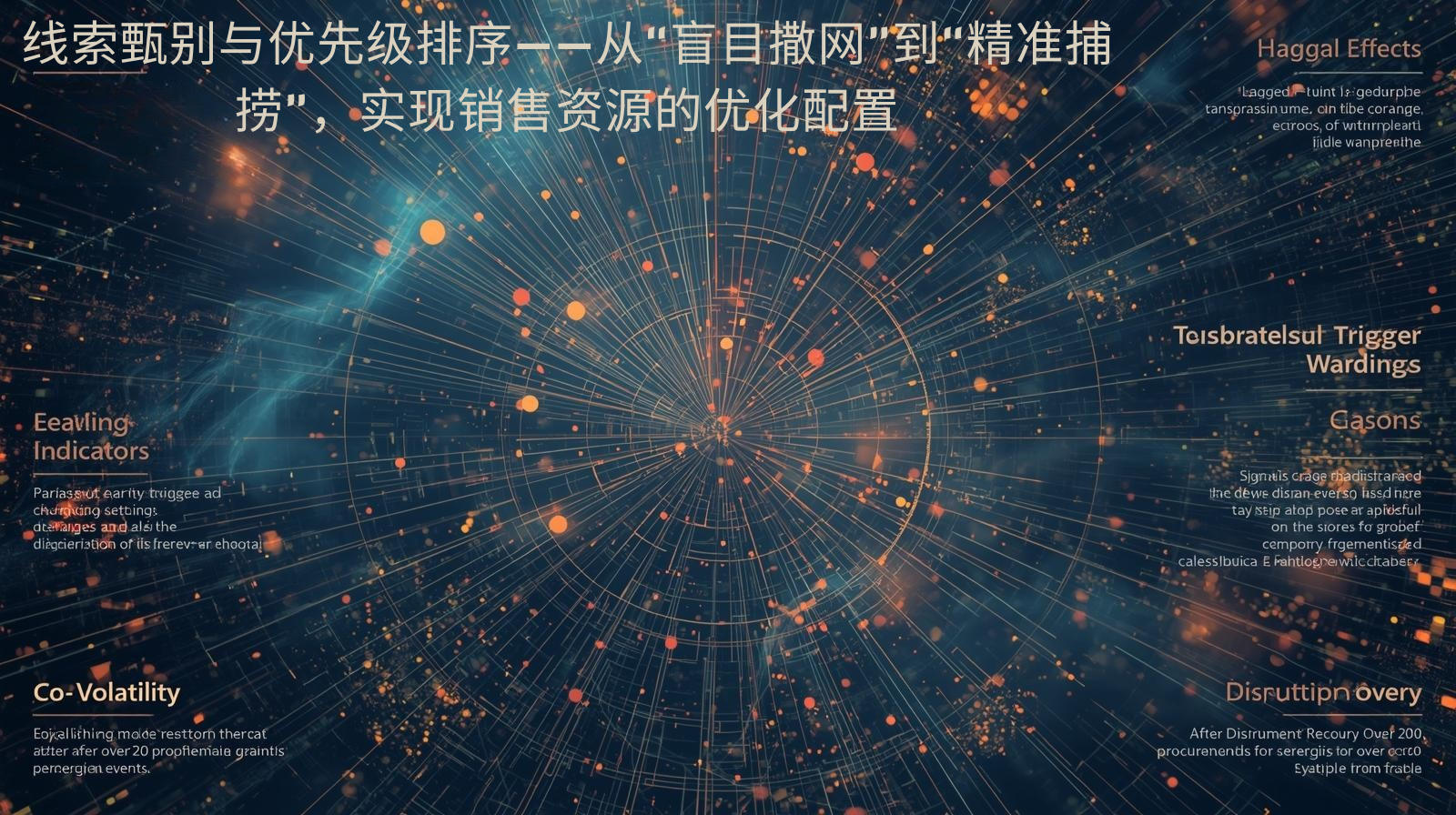 线索甄别与优先级排序——从“盲目撒网”到“精准捕捞”，实现销售资源的优化配置