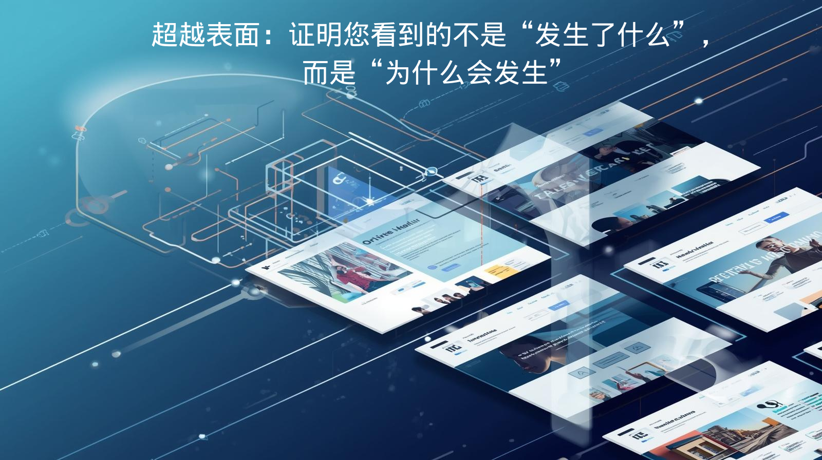 超越表面：证明您看到的不是“发生了什么”，而是“为什么会发生”​