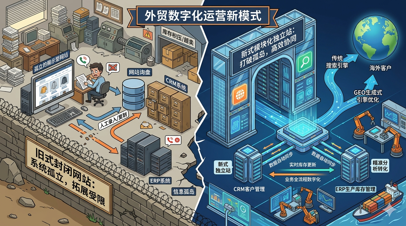 一、外贸数字化运营格局转变,系统孤立问题束缚企业经营发展效率