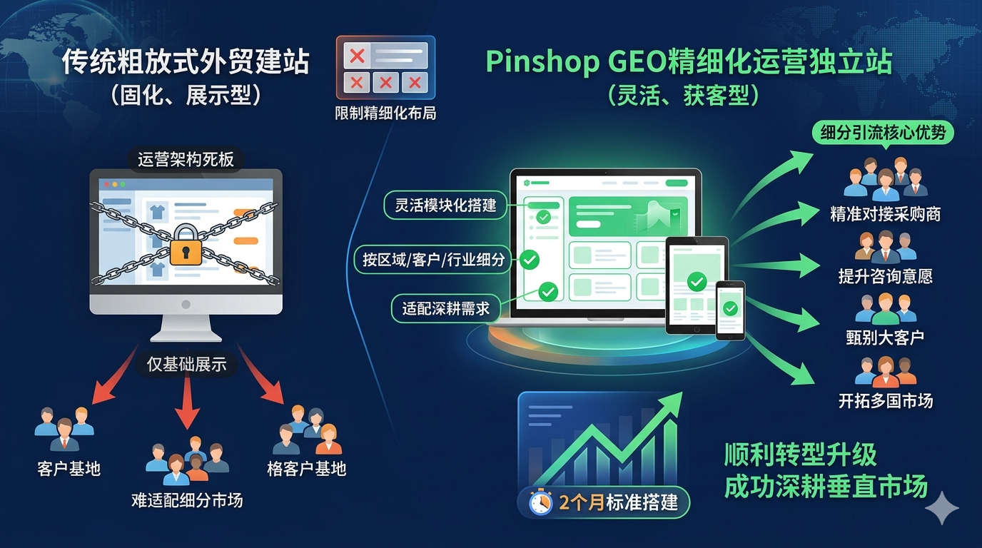 六、打破传统出海运营局限，GEO 建站适配全行业细分市场深耕需求