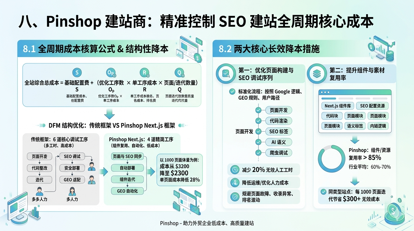 八、你的建站商是否能控制 SEO 建站的核心成本?