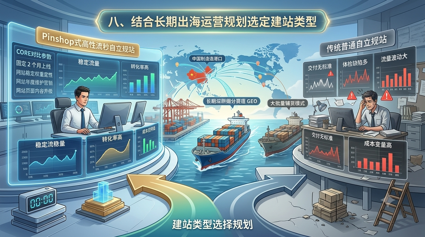 八、结合长期出海运营规划选定建站类型,全面提升站点转化率