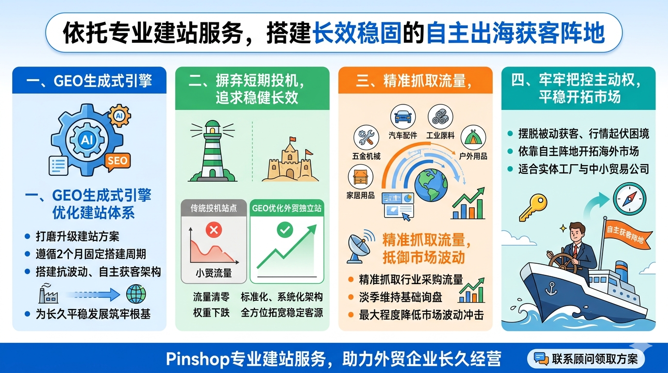 三、依托专业建站服务，搭建长效稳固的自主出海获客阵地