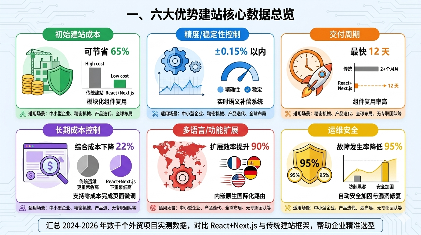 一、六大优势建站核心数据总览