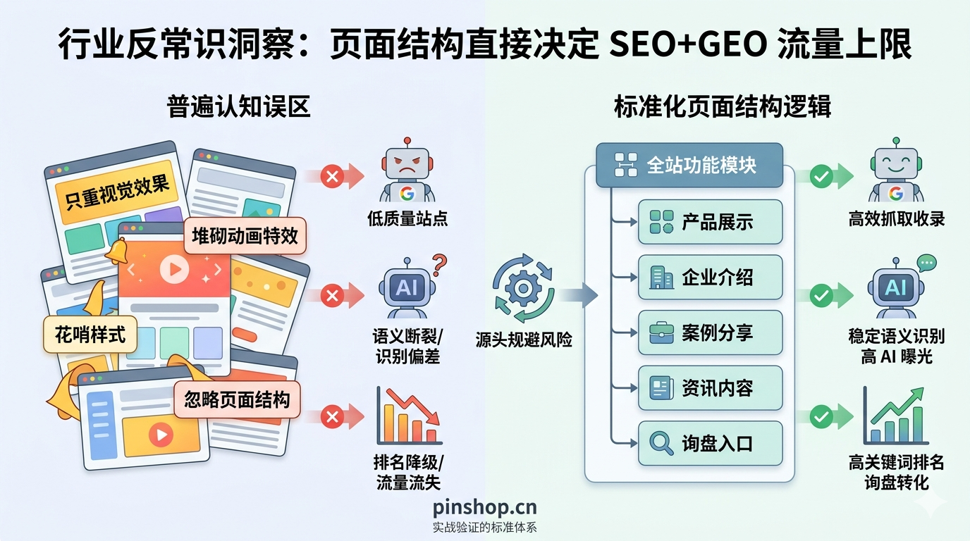 七、行业反常识洞察：页面结构直接决定 SEO+GEO 流量上限