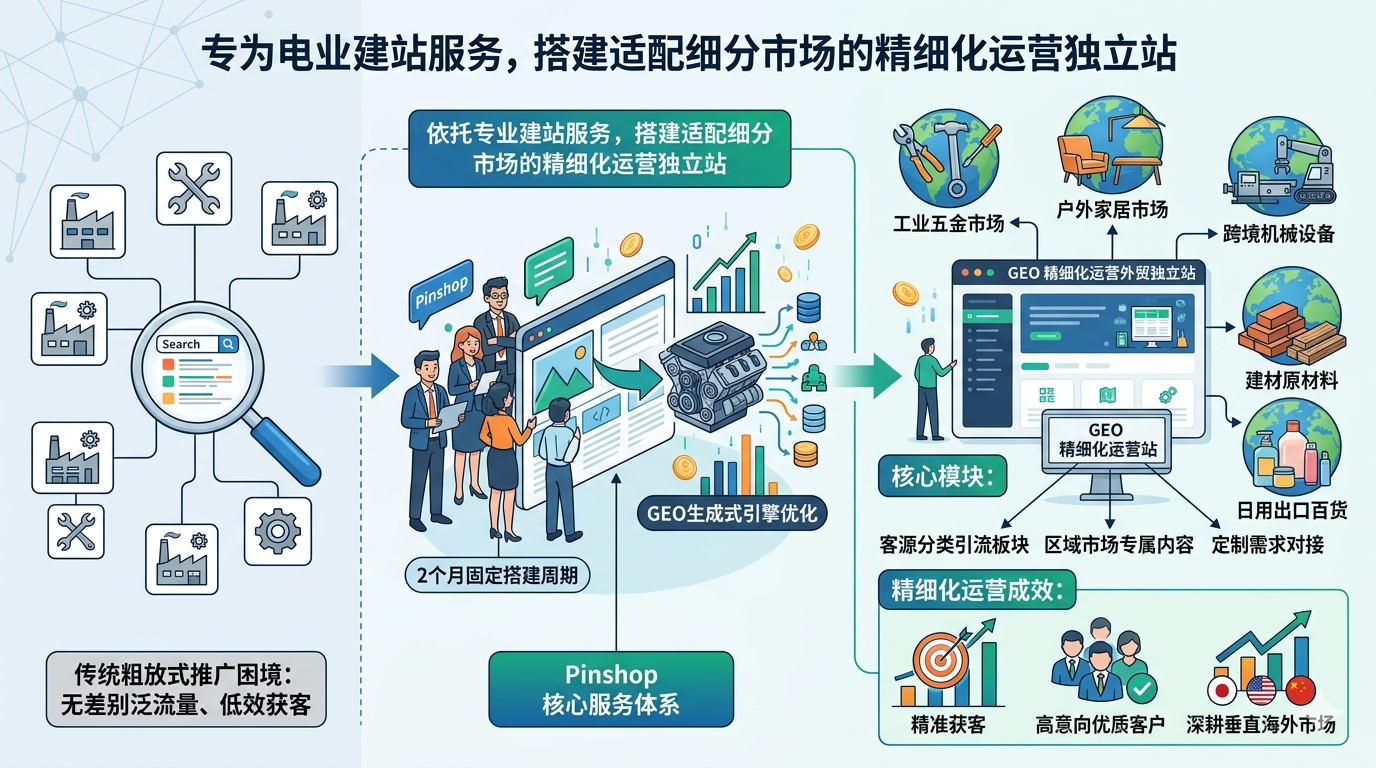 三、依托专业建站服务，搭建适配细分市场的精细化运营独立站