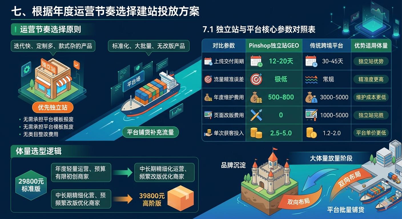 七、根据年度运营节奏选择建站投放方案