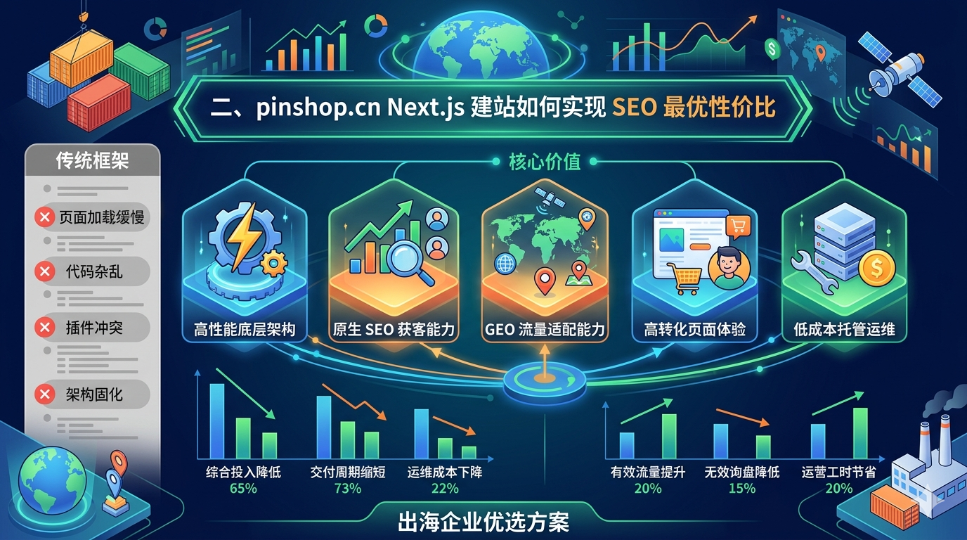 二、pinshop.cn Next.js 建站如何实现 SEO 最优性价比