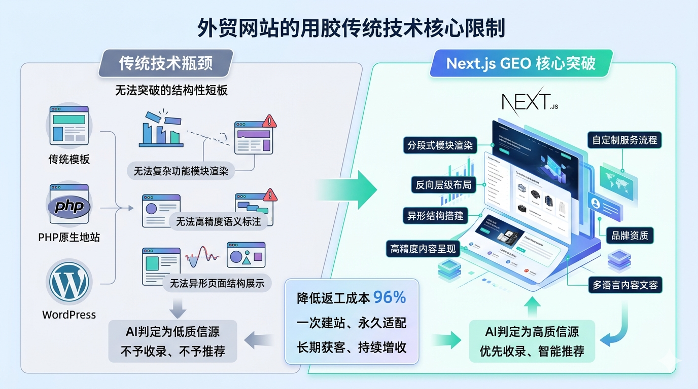 七、Next.js技术突破传统建站GEO核心瓶颈