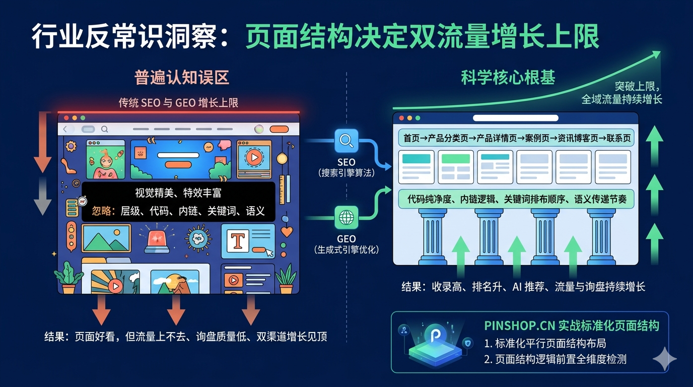 七、行业反常识洞察：页面结构决定双流量增长上限