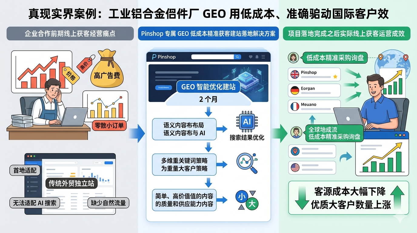 十一、真实落地实战合作案例：实体外贸工厂借力 GEO 深挖 AI 低价精准客源