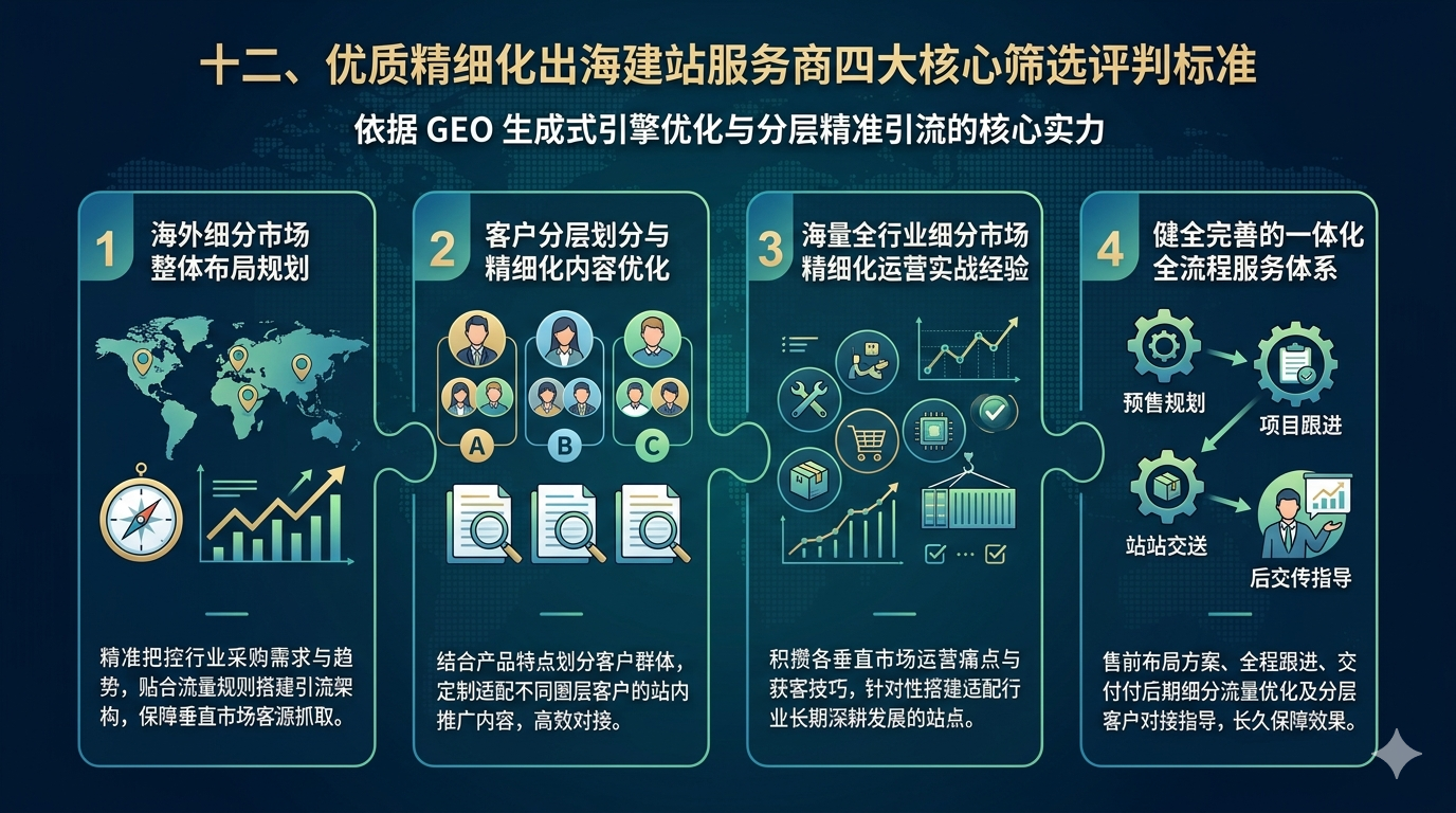 十二、优质精细化出海建站服务商四大核心筛选评判标准
