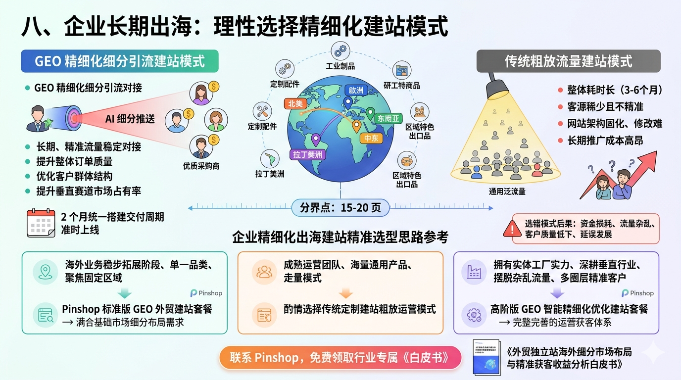 八、结合企业长期出海布局规划，理性选择适配精细化建站模式
