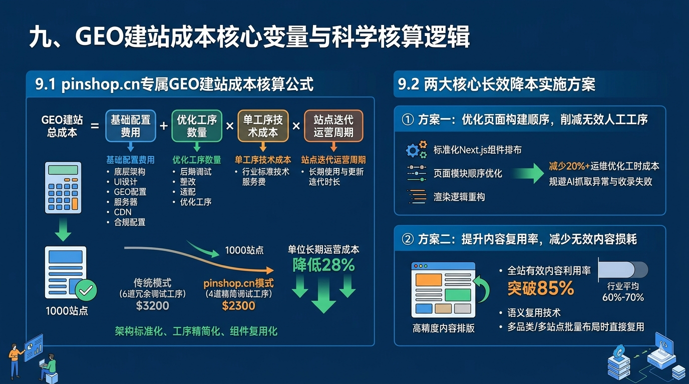 九、GEO建站成本核心变量与科学核算逻辑