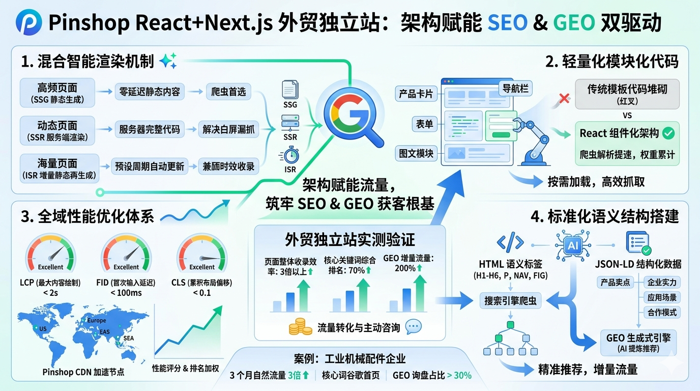 三、React+Next.js 框架底层原理：为何 SEO 表现遥遥领先