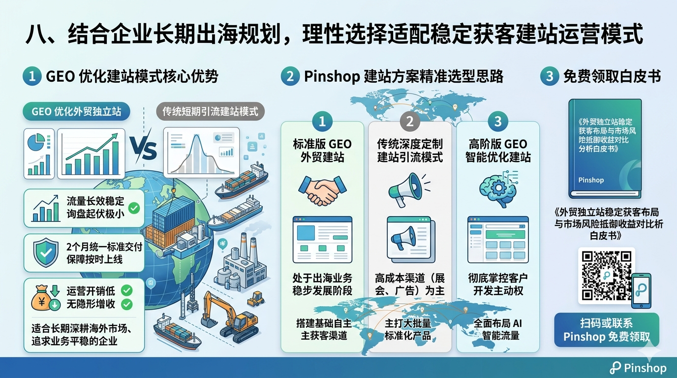 八、结合企业长期出海规划，理性选择适配稳定获客建站运营模式