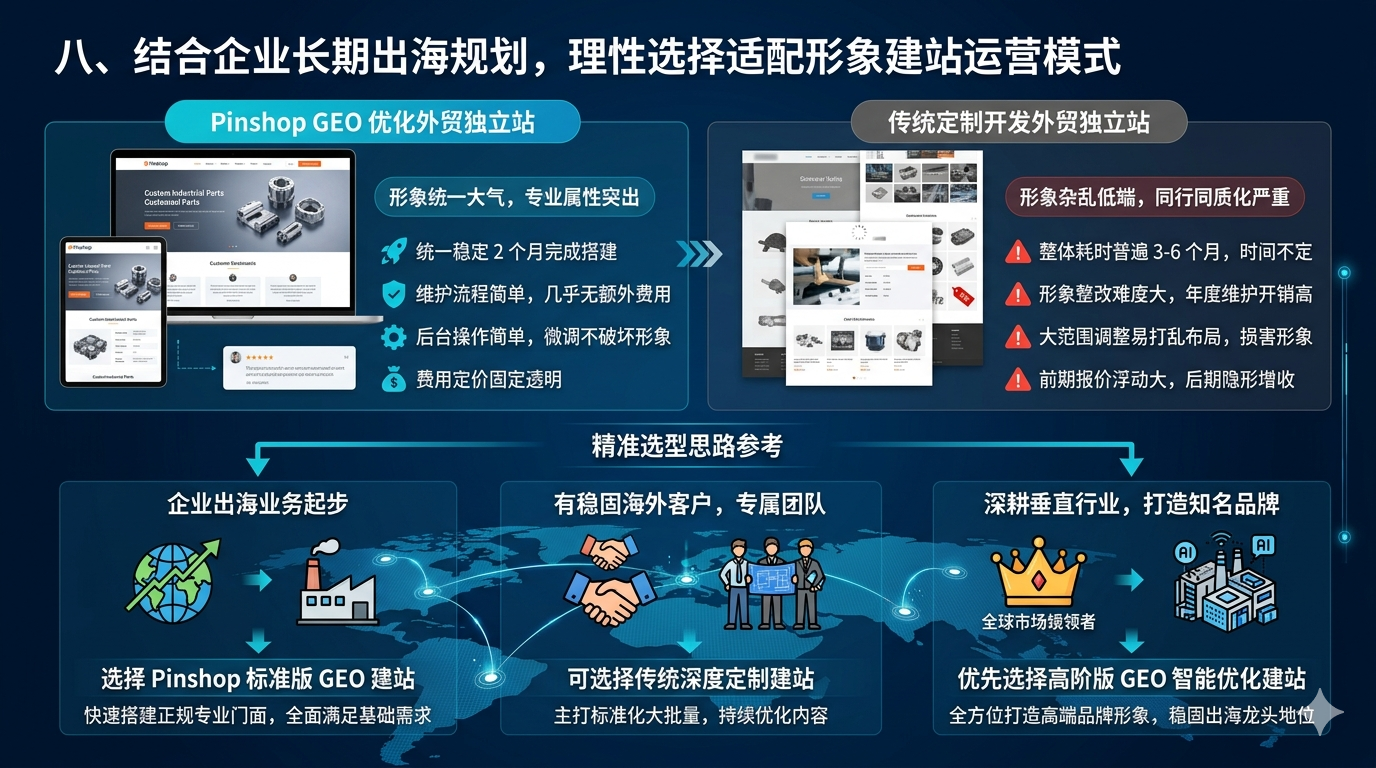 八、结合企业长期出海规划，理性选择适配形象建站运营模式