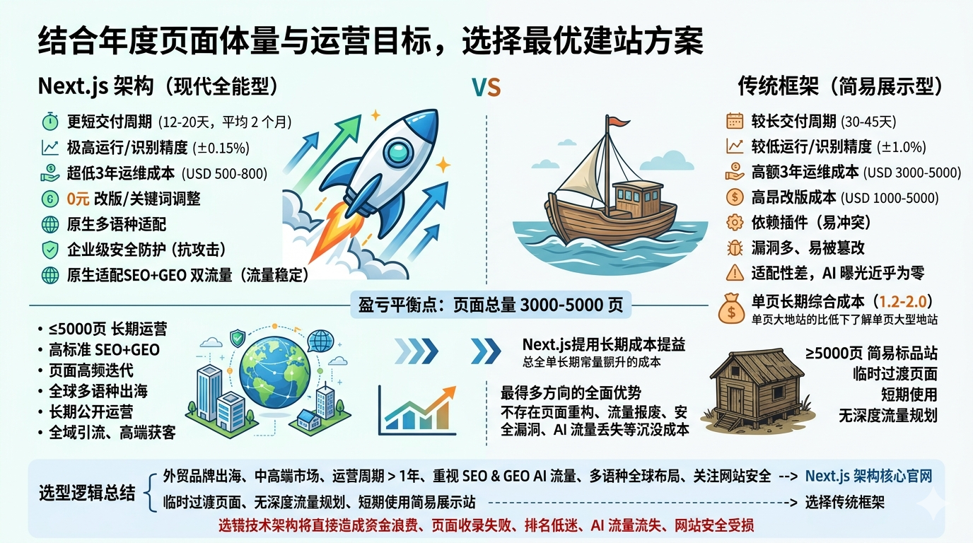九、结合年度页面体量与运营目标，选择最优建站方案