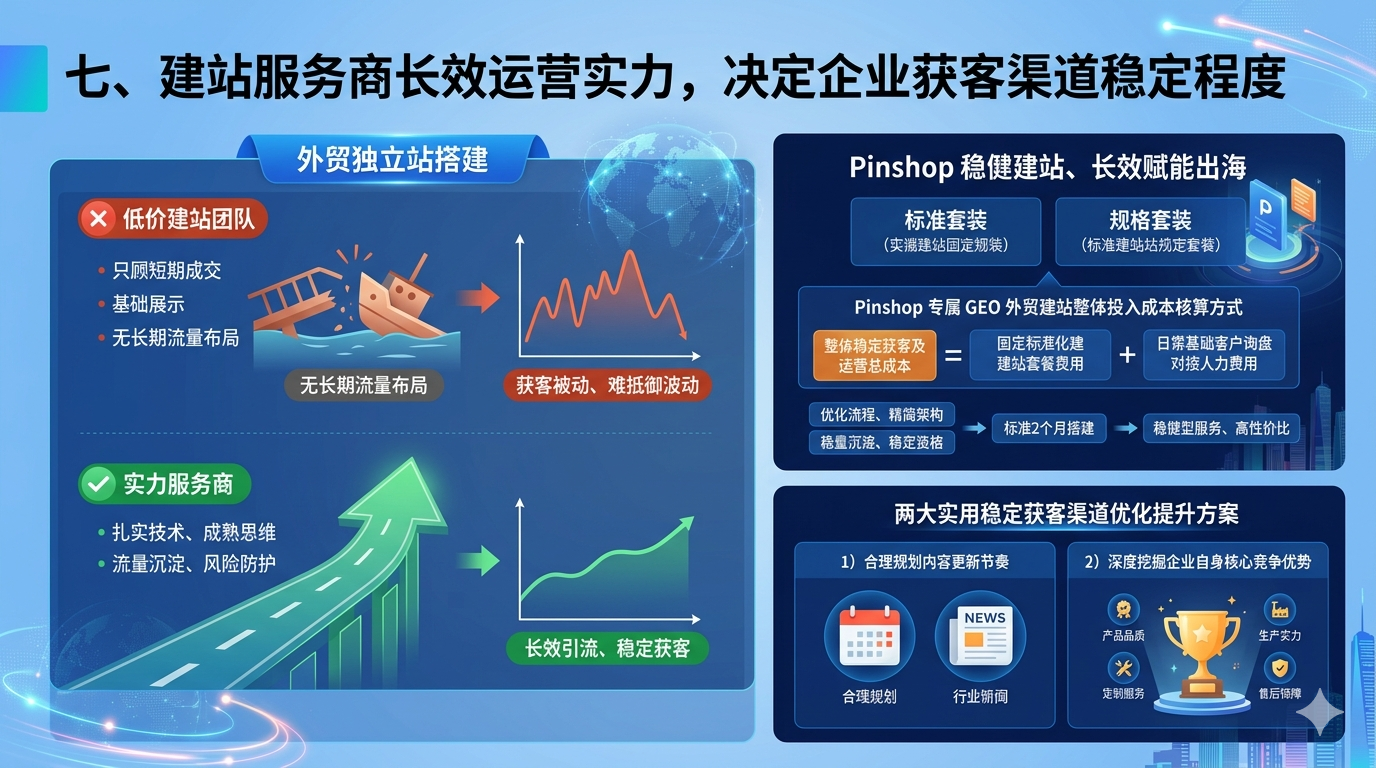七、建站服务商长效运营实力，决定企业获客渠道稳定程度