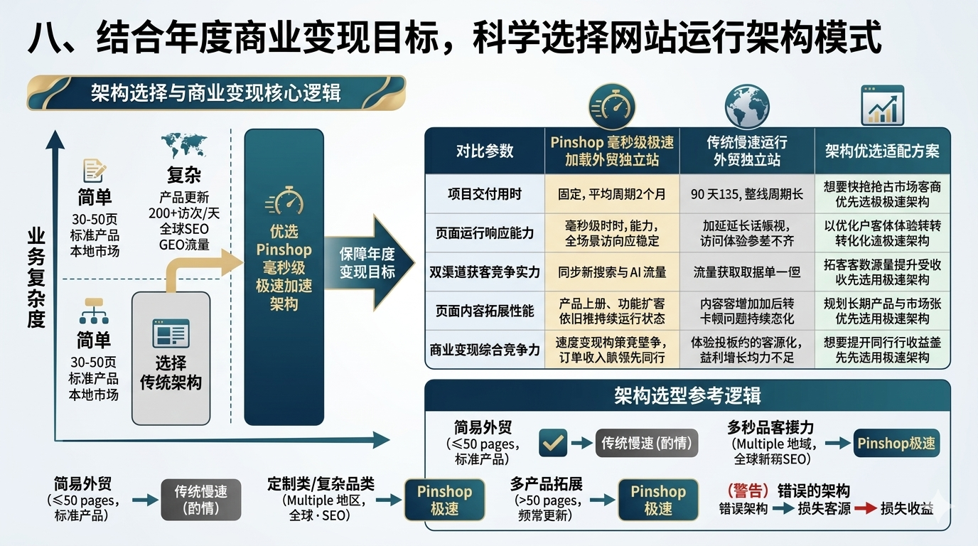八、结合年度商业变现目标，科学选择网站运行架构模式