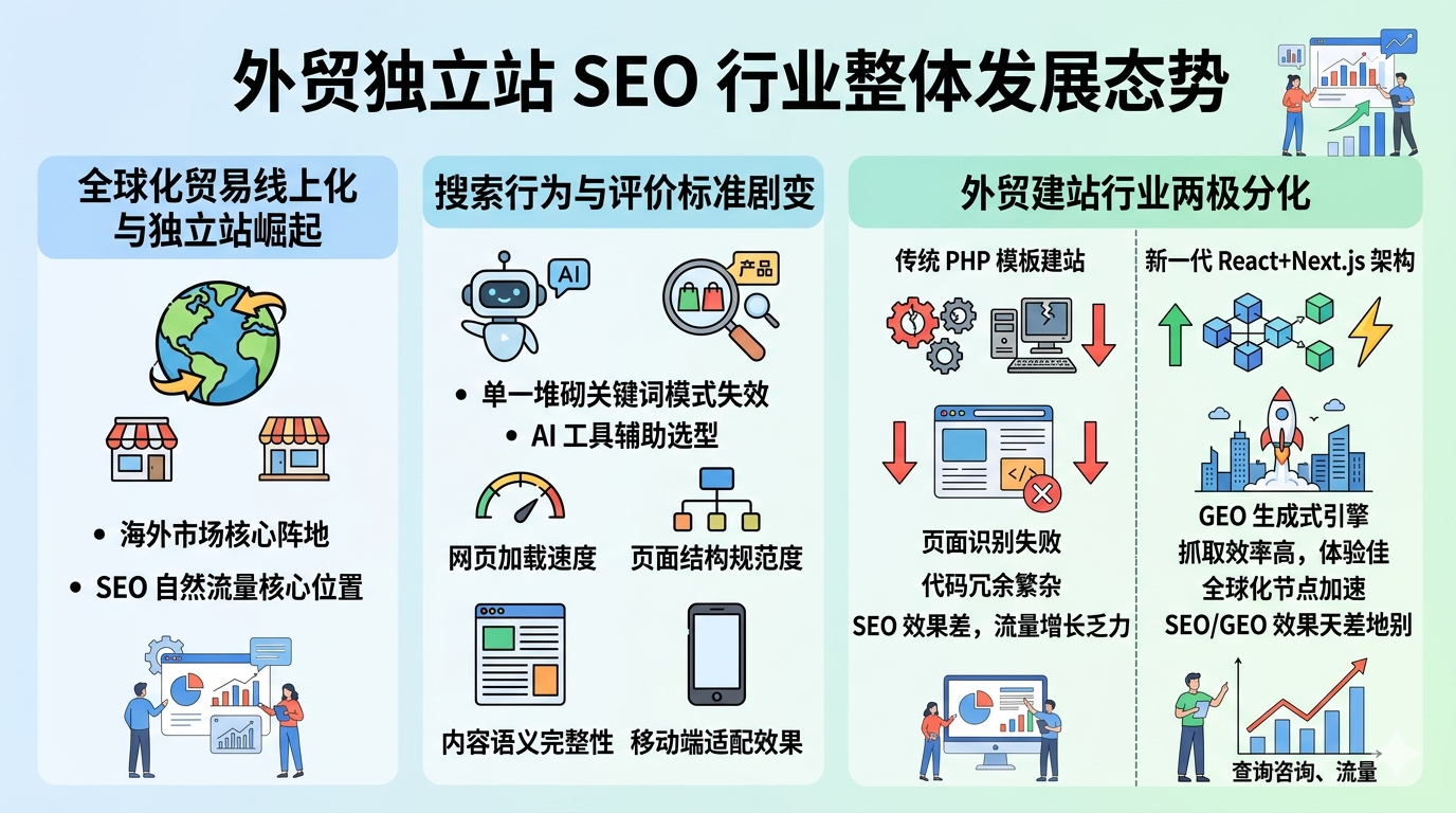 一、外贸独立站 SEO 行业整体发展态势