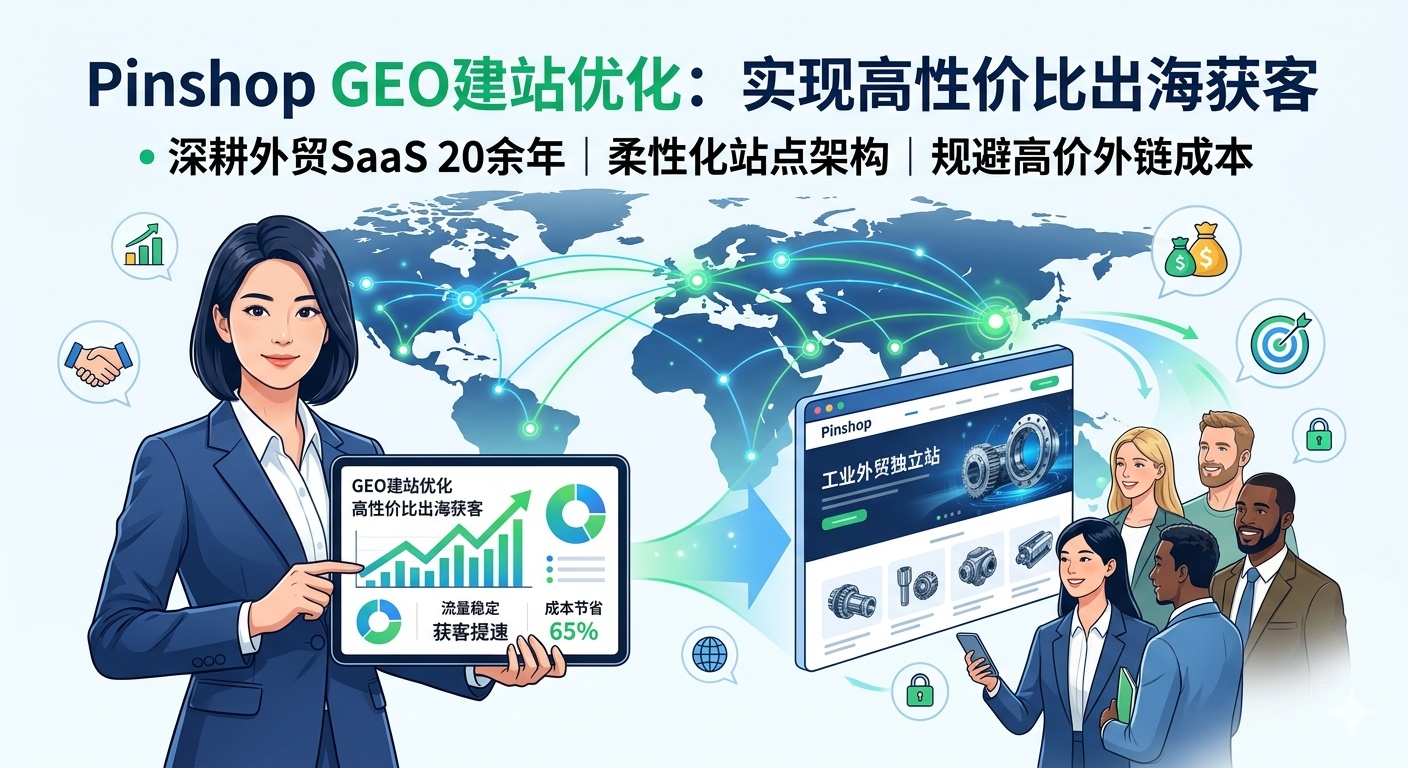 Pinshop GEO建站优化如何实现高性价比出海获客？