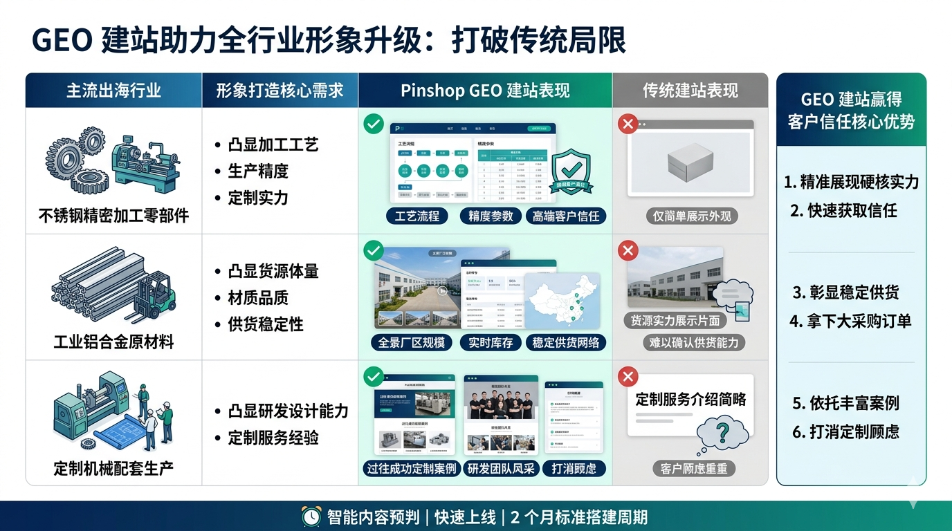 六、打破传统建站固有局限，GEO 建站适配全行业形象升级需求
