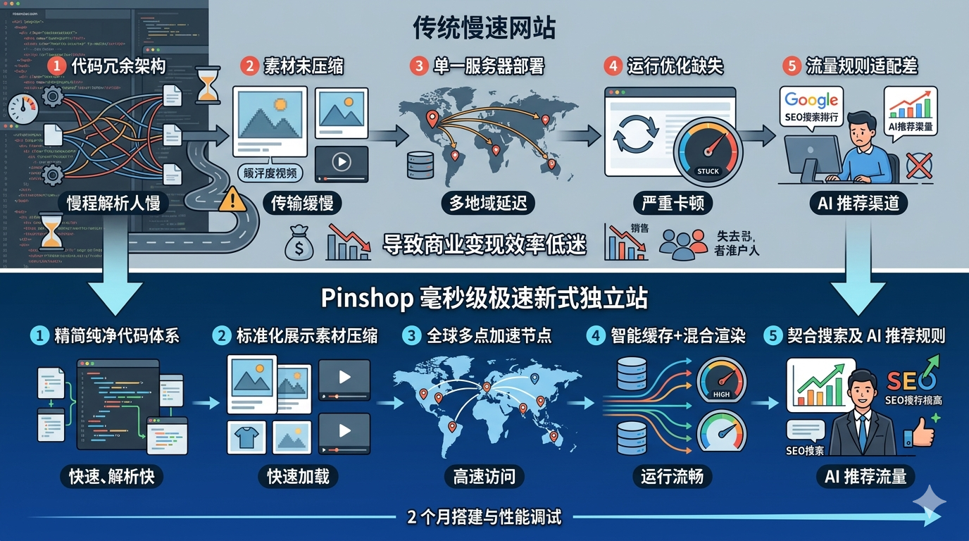 五、深挖传统慢速网站固有性能短板，剖析商业变现效率低迷的核心诱因