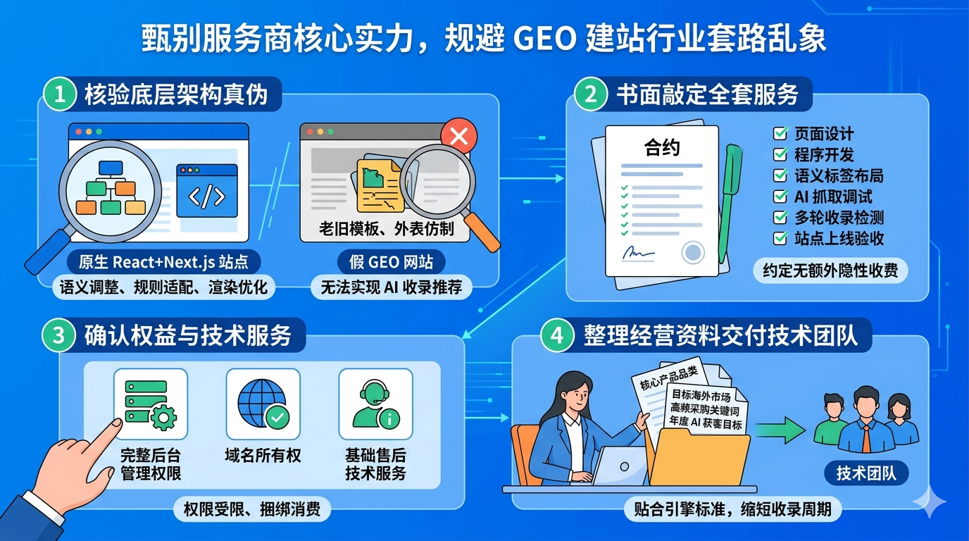 八、甄别服务商核心实力，规避 GEO 建站行业套路乱象