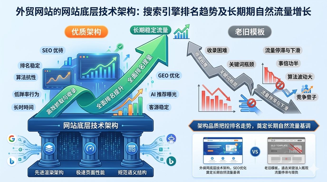 六、阐释底层技术架构左右排名走势，奠定网站长期自然流量发展基调