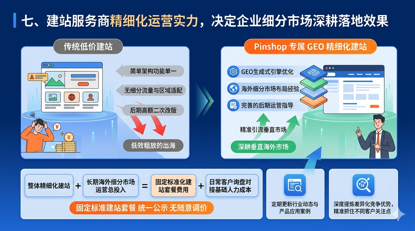 七、建站服务商精细化运营实力，决定企业细分市场深耕落地效果