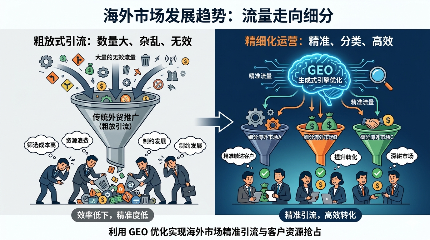 一、海外市场发展趋势：流量走向细分，粗放式引流已然落后