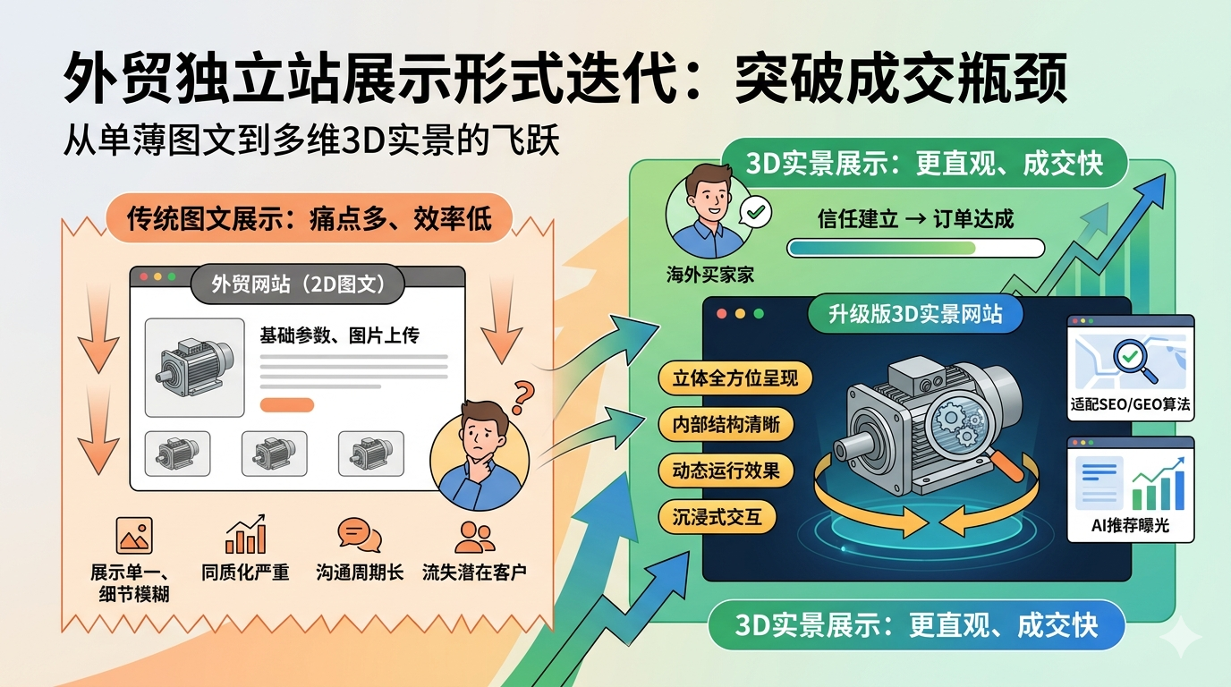 一、外贸商务合作格局发生质变，展示形式短板制约订单成交效率