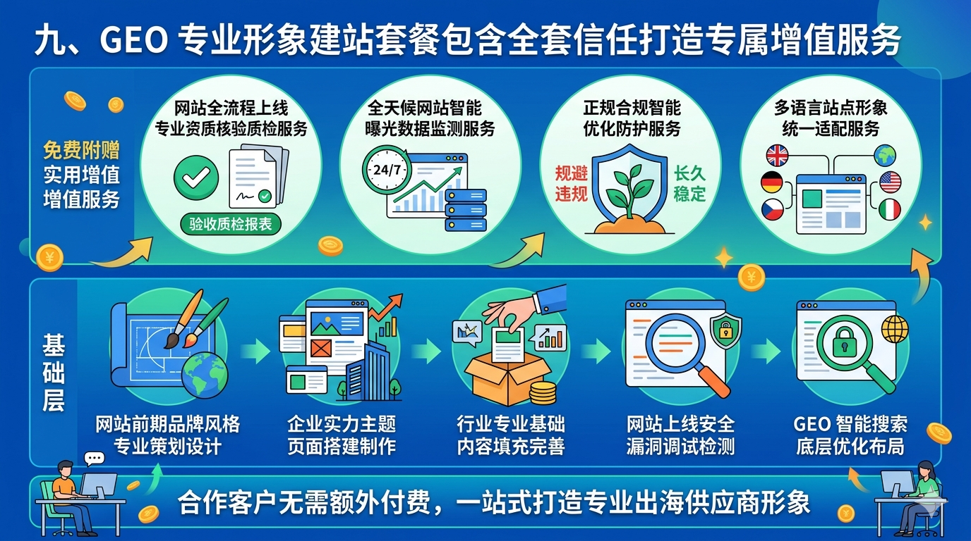 九、GEO 专业形象建站套餐包含全套信任打造专属增值服务