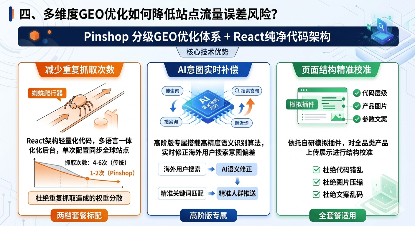 四、多维度GEO优化如何降低站点流量误差风险？
